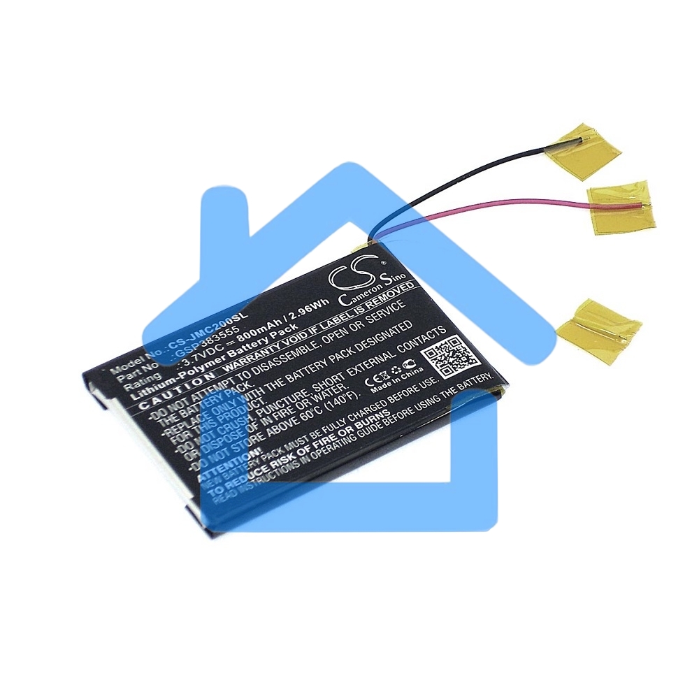 Аккумуляторная батарея CameronSino CS-JMC200SL для JBL Clip 2 3.7V 800mAh 2.96Wh