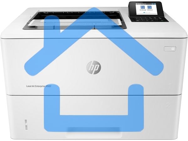 Принтер лазерный HP LaserJet Enterprise M507dn (1PV87A), A4, ч/б, печ. до 43 стр/мин, 1200 x 1200 dpi, USB, RJ-45, Air Print, Mopria