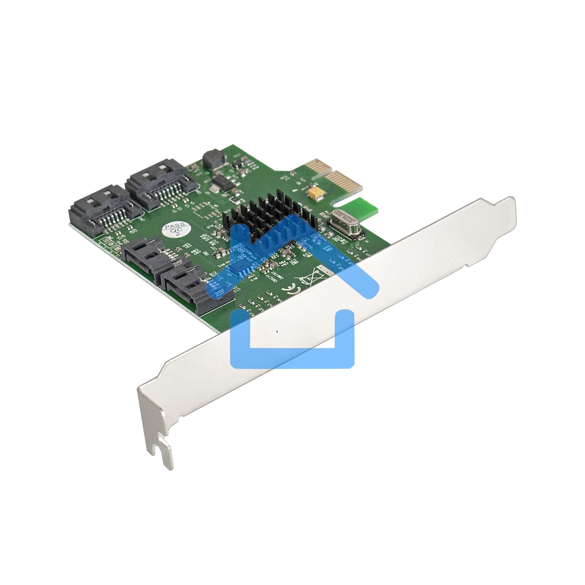 Контроллер ExeGate EXE-503 PCI-E 2.0, SATA3 6Gb/s, 4 int (OEM)