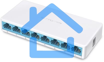 Коммутатор Mercusys MS108, 8 портов Ethernet 100 Мбит/с