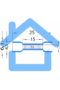 Соединительная гильза изолированная L-26 мм 1.5-2.5 мм² (ГСИ 2.5/ГСИ 1,5-2,5) синяя Rexant