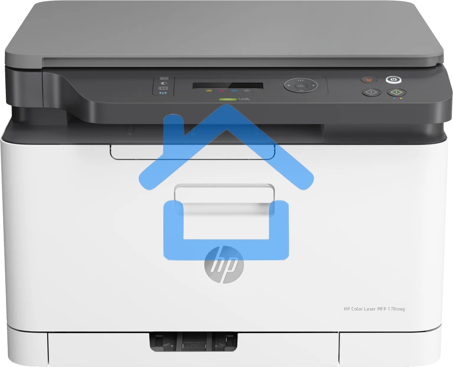 МФУ лазерное HP Color 178nw (4ZB96A), A4, цветной, печ. до 18 стр/мин. (ч/б) до 4 стр/мин. (цвет), 600 x 600 dpi, USB, RJ-45, Wi-Fi, Air Print, Mopria