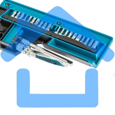 Набор торцевых головок GROSS, трещотка 120 зубьев, 36 предметов 14142