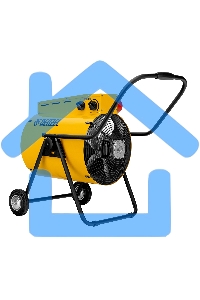 Тепловая пушка Denzel SFH-15000, 400 В, желтый, 120/9000/15000 Вт, 150 м2, термостат