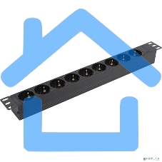 Блок розеток горизонтальный ExeGate ServerPro PDU-19H907 Al-9S-C20, 19