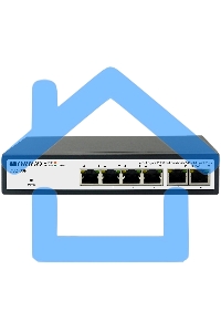 Коммутатор Smart Managed L2 PoE Switch 4 x 1000Base-T PoE+, 2 x 1000Base-T, PoE-60W budget