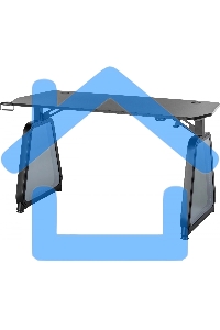 Стол игровой Cactus CS-GMD-BK-RGB столешница МДФ, черный каркас черный 136x60x75см