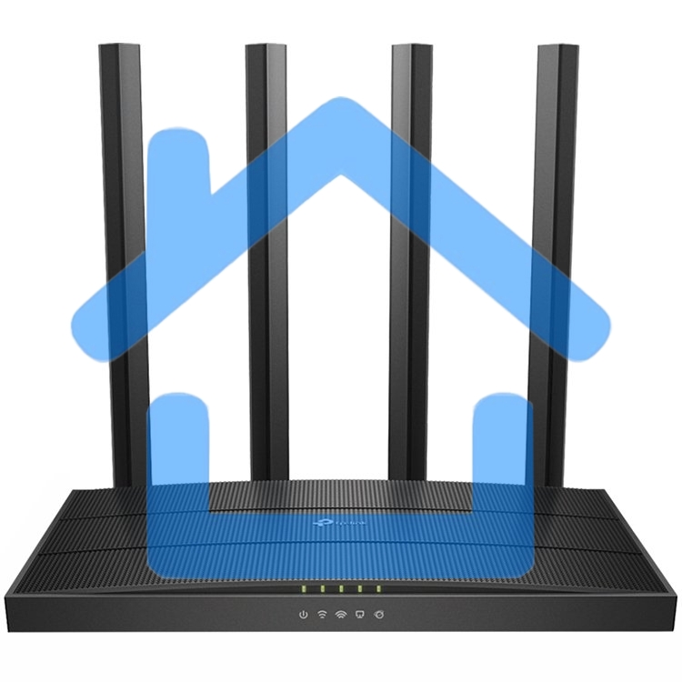 Роутер беспроводной TP-Link Archer C80 AC1900 10/100/1000BASE-TX черный