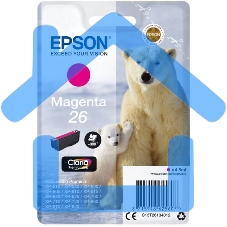 Картридж струйный Epson (C13T26134012/C13T26134010) пурпурный для Epson XP-70(300стр.)