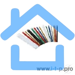 Пружины для переплета пластиковые Fellowes Lamirel LA-7867701 16мм черный 100 шт