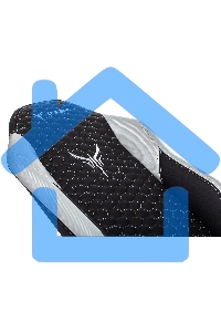 Кресло игровое Knight Neon черный/серебряный соты эко.кожа с подголов. крестовина металл