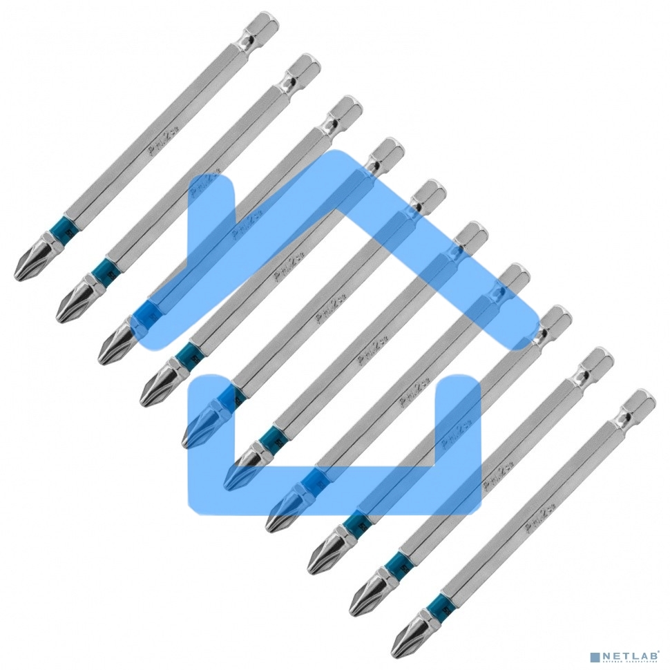 Набор бит GROSS 11379 PH2х90, сталь S2, 10шт
