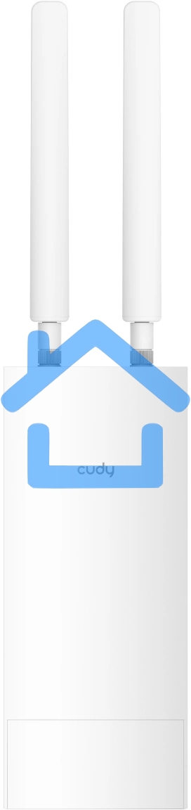 Повторитель беспроводного сигнала Cudy AP1200 Outdoor AC1200 Wi-Fi белый