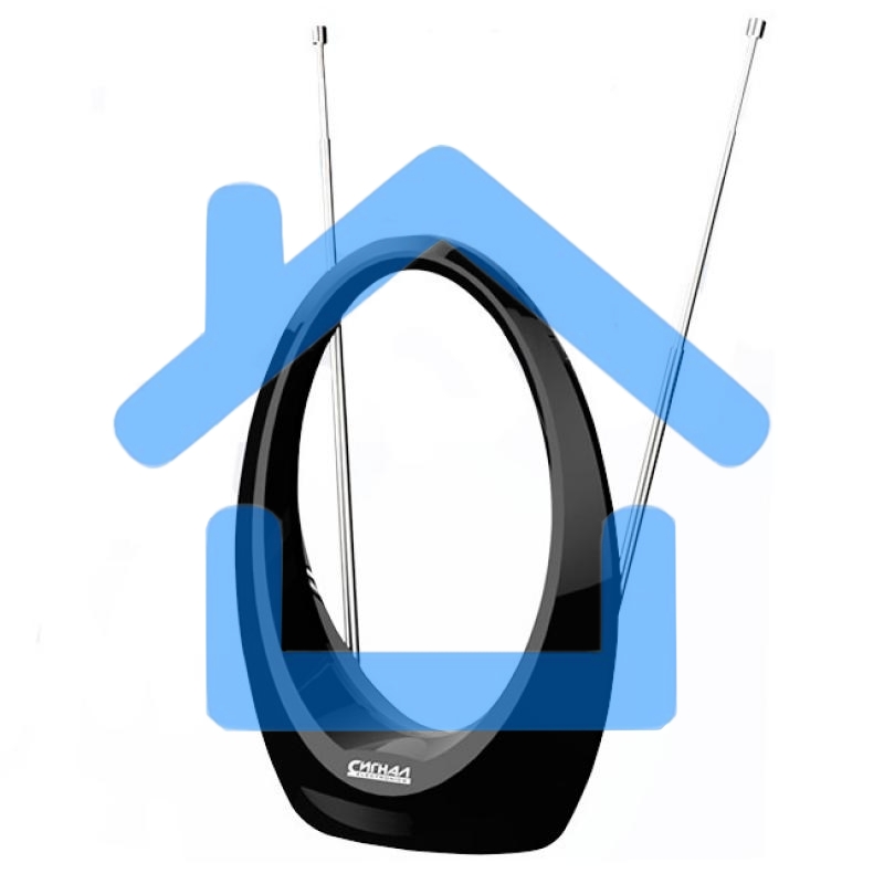Антенна комнатная DVB-T и ДМВ+МВ активная Сигнал SAI 615