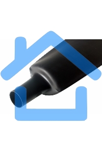 Термоусаживаемая трубка Rexant 100,0/50,0 мм, черная, упаковка 10 шт. по 1 м