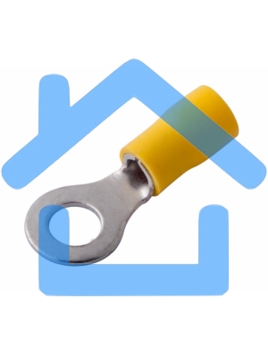 Наконечник кольцевой изолированный ø 6.5 мм 4-6 мм² (НКи 6.0-6/НКи5,5-6) желтый Rexant