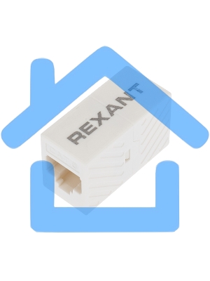 Проходной адаптер, RJ-45(8P-8C), UTP неэкранированный, кат.6, (гнездо-гнездо), Rexant