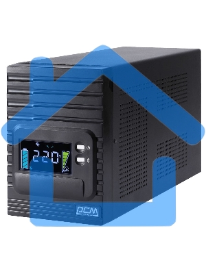 Источник бесперебойного питания Powercom Smart King Pro+ SPT-1000-II LCD 800Вт 1000ВА черный