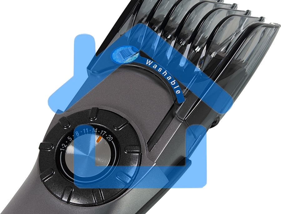 Машинка для стрижки Panasonic ER217S520 серебристый (насадок в компл:1шт)