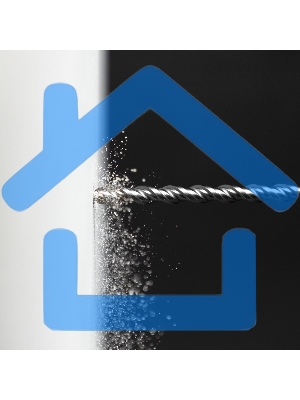 Бур по бетону Denzel двойная спираль, Cobalt W-tip, 10x600 мм, SDS PLUS