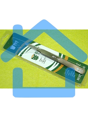 Пинцет Best BST-13С прямой скругленный 120мм