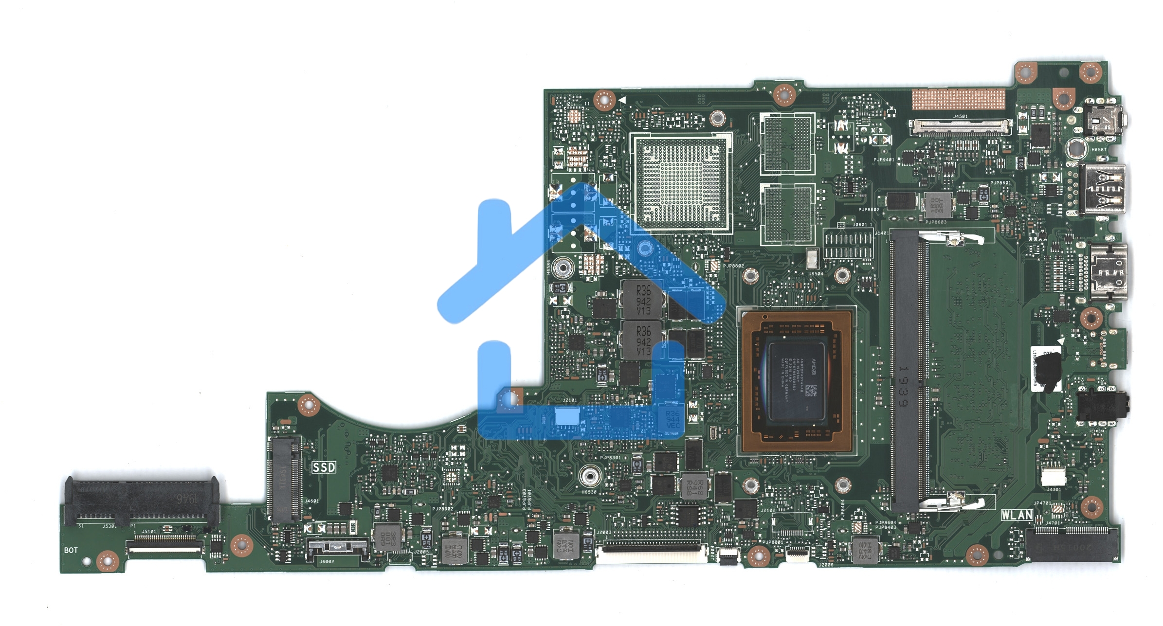 Материнская плата для Asus X411UQ 4G/A12-9720P
