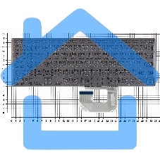 Клавиатура для ноутбука Asus UX561UA Q505UA серебристая без рамки, с подсветкой