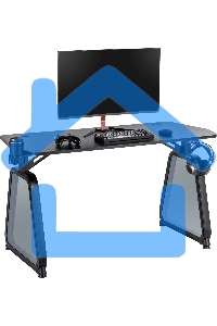 Стол игровой Cactus CS-GMD-BK-RGB столешница МДФ, черный каркас черный 136x60x75см