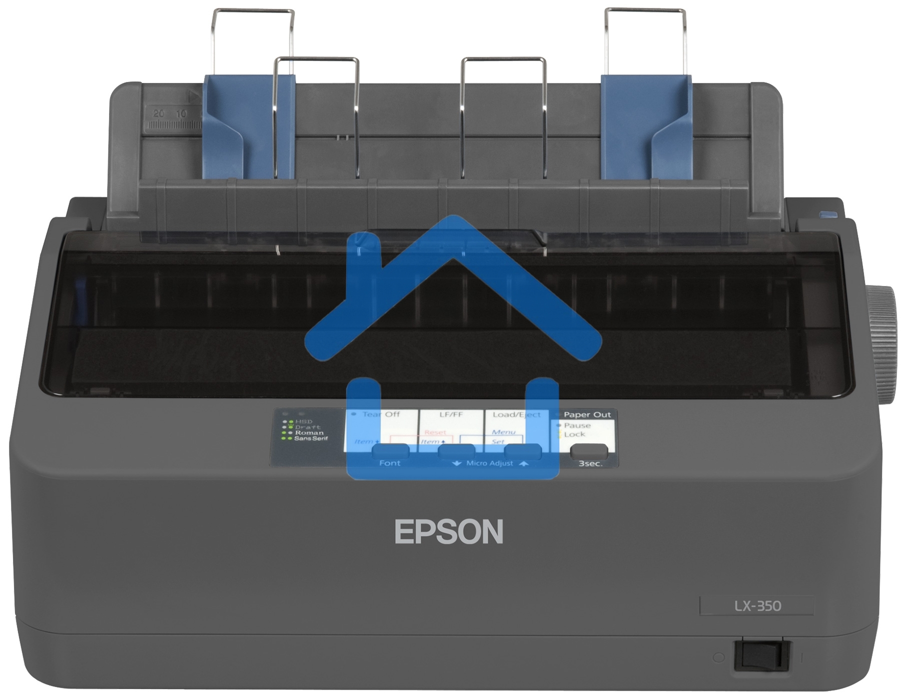 Принтер матричный Epson LX-350 (C11CC24031/C11CC24032), (А4, 357 cps (12 cpi), USB, LPT, COM)