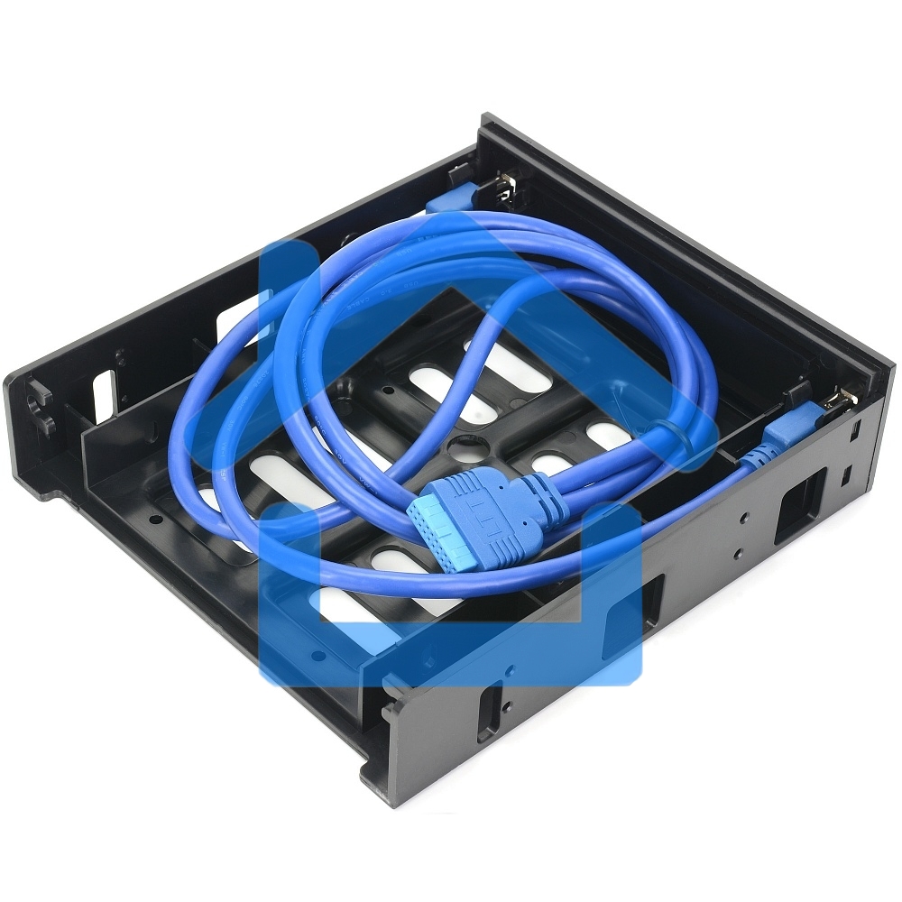 Панель с двумя портами USB 3.0 в слот 5.25 компьютерного корпуса и слот 1*3.5/2*2.5 CMU3-B5