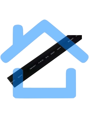 Трубка термоусадочная 15.0/7.5 1м черный Rexant 21-5006