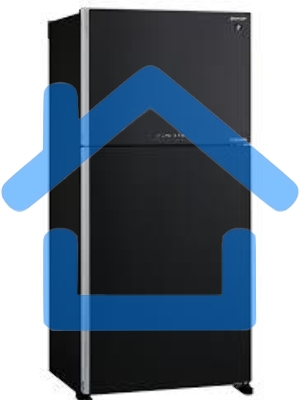 Холодильник Sharp SJ-XG60PMBK черный двухкамерный 422/178 л морозилка сверху, No Frost