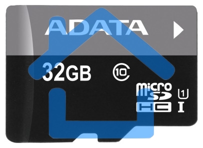 Флеш карта microSDHC 32Gb ADATAUHS-1 CL10 (AUSDH32GUICL10-RA1) + SD adaptor