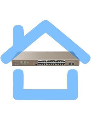 Коммутатор 24PORT 4POE G1126P-24-410W IP-COM