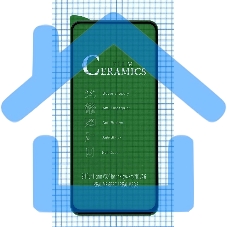 Керамическая пленка (стекло) для Huawei V30/ V30 Pro/ Nova 6 черный