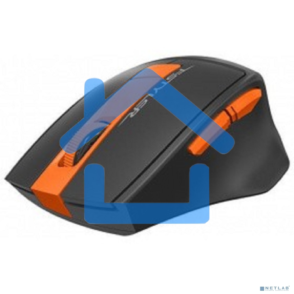 Мышь беспроводная A4Tech Fstyler FG30 серый/оранжевый, 2000 dpi, радиоканал, USB, кнопки - 5