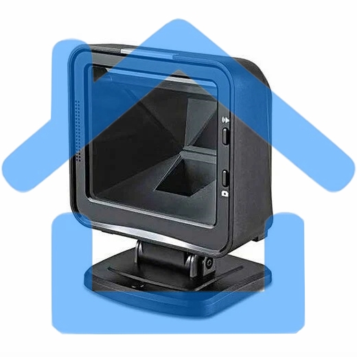 Сканер штрих-кода стационарный MINDEO MP8610 USB презентационный, 2D имидж, USB, черный