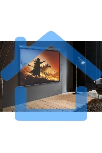 Экран Cactus 213x213см Wallscreen CS-PSW-213X213-SG 1:1 настенно-потолочный рулонный серый