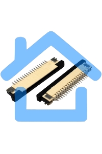 Разъем FPC Half Coverage Bottom Contact 0.8K-BX-24PWB 24 pin высота 2мм шаг 0,8мм