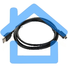 Кабель USB 2.0 A-->mini-B 5P (1.8 м) черный, Telecom<TC6911BK-1.8M>