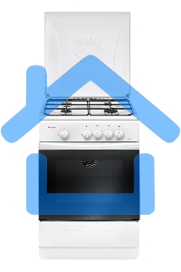 Плита газовая Gefest ПГ 1200 С7 К8 белый, конфорок 4 шт, духовка 63 л, 60 см x 85 см x 60 см