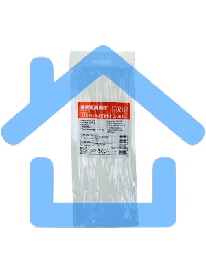 Хомут кабельный Rexant 07-0200-4 2.5х200 нейл. белый (уп.100 шт)