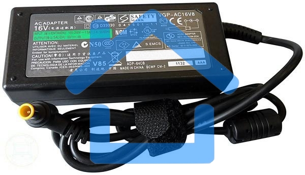 Блок питания (сетевой адаптер) для ноутбуков Sony Vaio 16V 4A 6.5pin HC