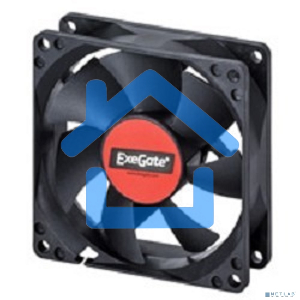Вентилятор для корпуса ExeGate E09225H4P-PWM черный, 92 мм, 2000 об/мин, 26 дБ, 4 pin