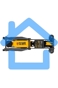 Домкрат гидравлический подкатной Denzel, 2 т, 135-385 мм 51230