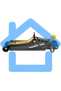 Домкрат гидравлический подкатной с фиксатором Denzel 2,5 т,85-385 мм, в пласт. кейсе