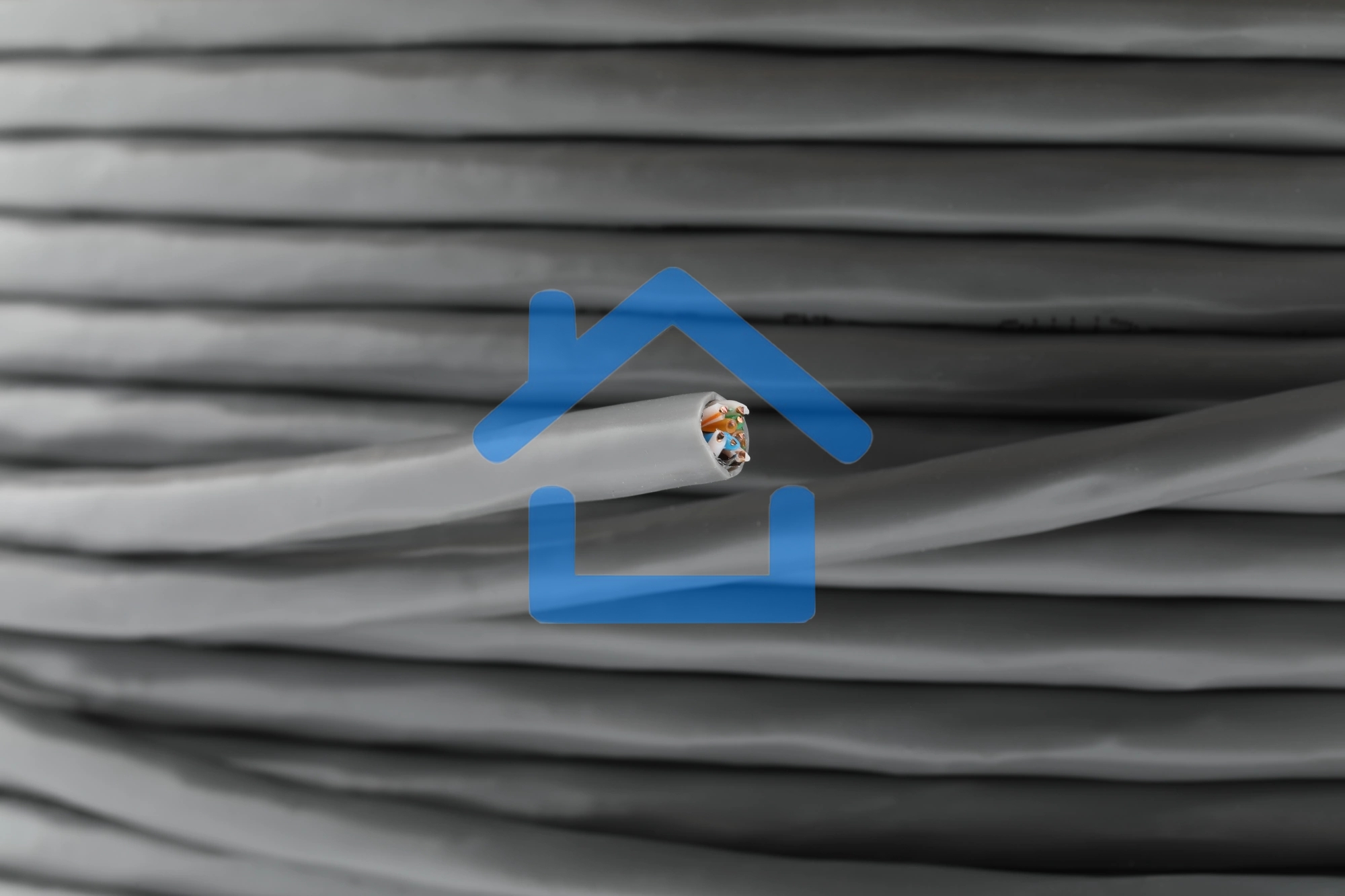 Кабель сетевой Buro BU-COP-055-FTP FTP 4 пары cat6 solid 0.55мм Cu 305м серый