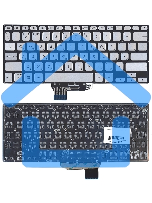 Клавиатура для ноутбука Asus VivoBook S430FA X430 серебристая