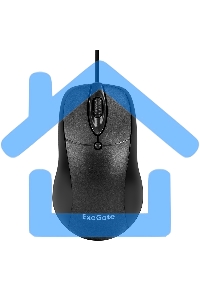 Мышь проводная ExeGate Professional Standard B100 черный, 1000 dpi, USB, кнопки - 3