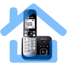 Радиотелефон Panasonic KX-TG6821RUB (черный)